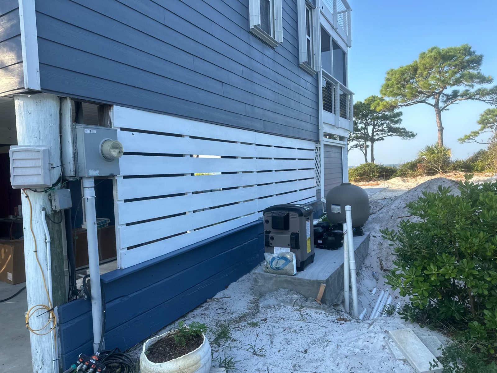 Coastal home exterior service and pool equipment
